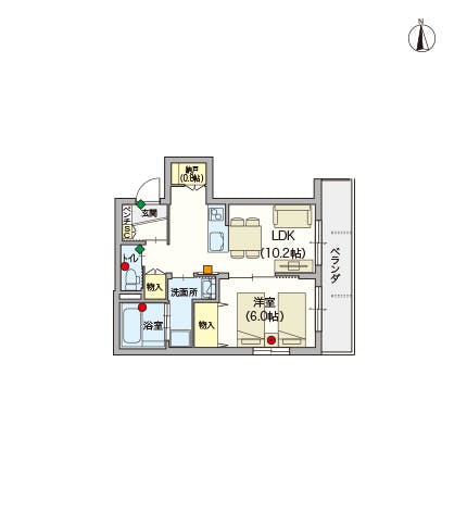 ヘーベルVillage江古田 間取図