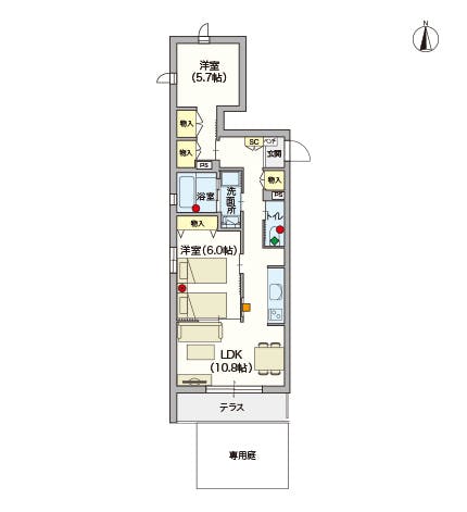 ヘーベルVillage椎名町 間取図