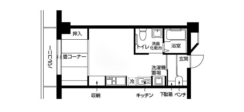 ドーミー城北公園 間取図