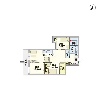 ヘーベルVillage用賀多摩川台 間取図