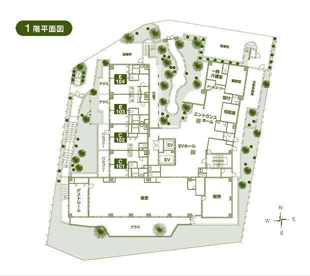 ロングライフ・クイーンズ宮崎台 間取図