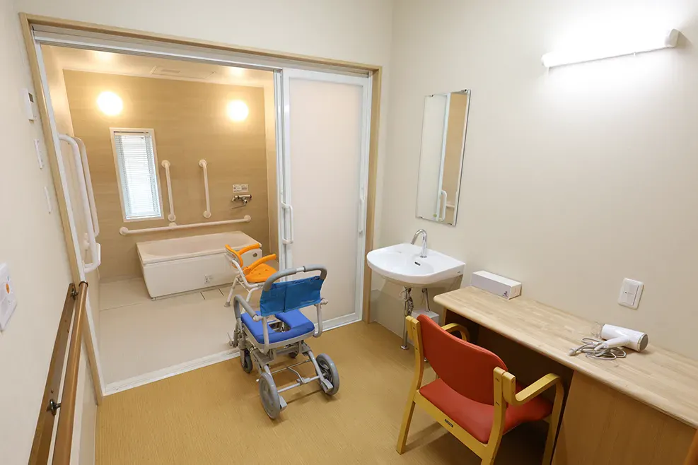 やさしえ長岡 脱衣所