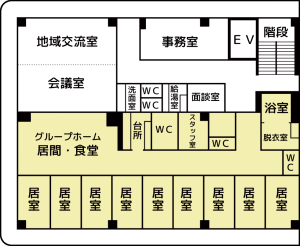 グループホームふぁみりあ 間取図