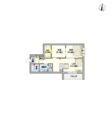 ヘーベルVillage蕨 間取図