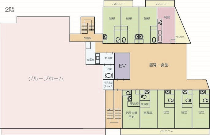 プラチナ・シニアホーム足立竹ノ塚 間取図