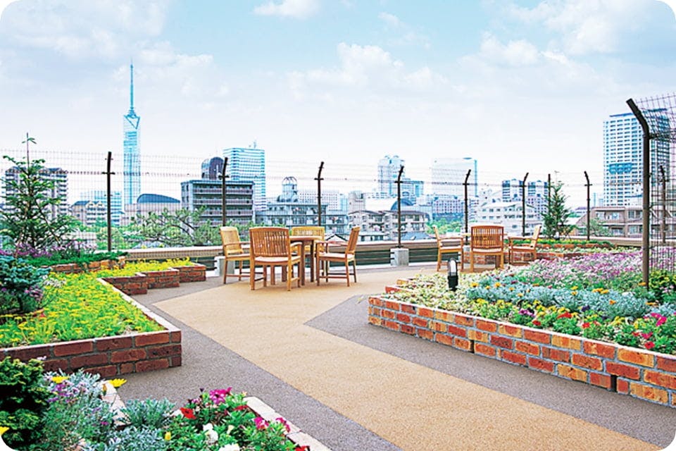 レジアス百道 屋上庭園「遊花」