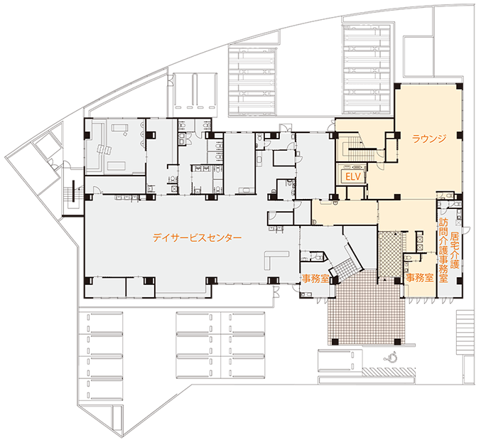 エルダーガーデン簗瀬 間取図