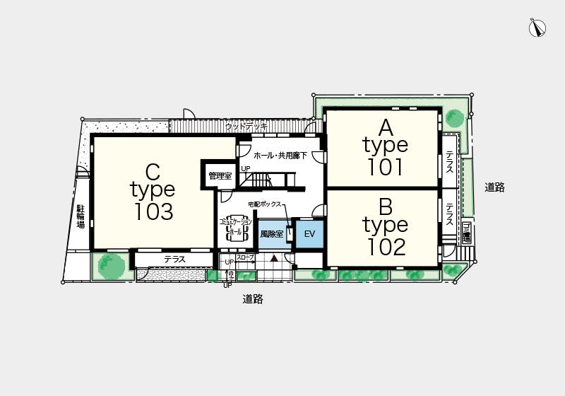 ヘーベルVillage方南町 間取図