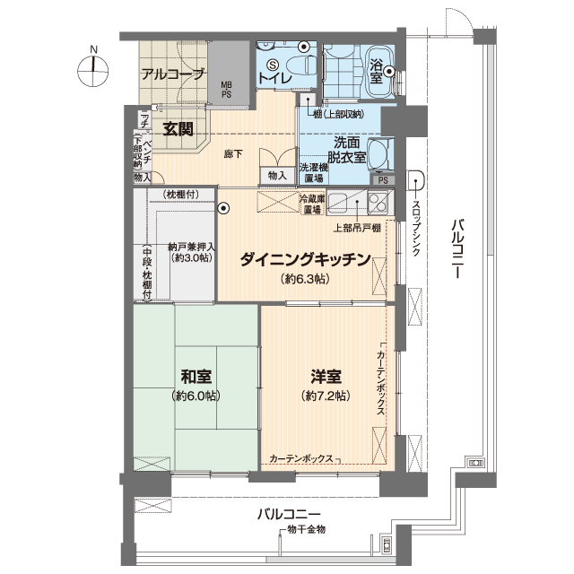 ベルパージュ千里けやき通り 間取図
