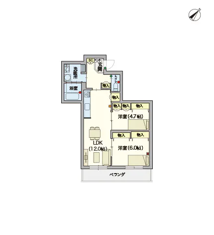 ヘーベルVillage本鵠沼2丁目 間取図