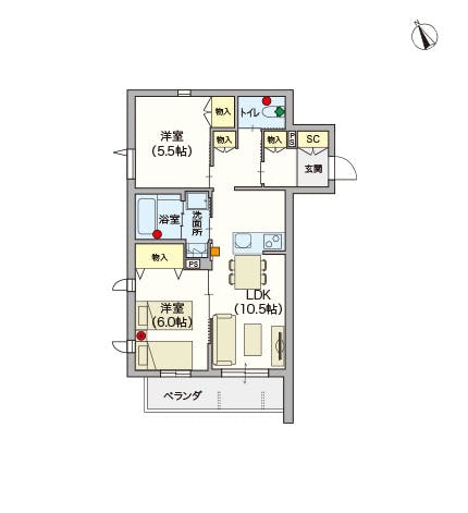 ヘーベルVillage西荻窪 間取図