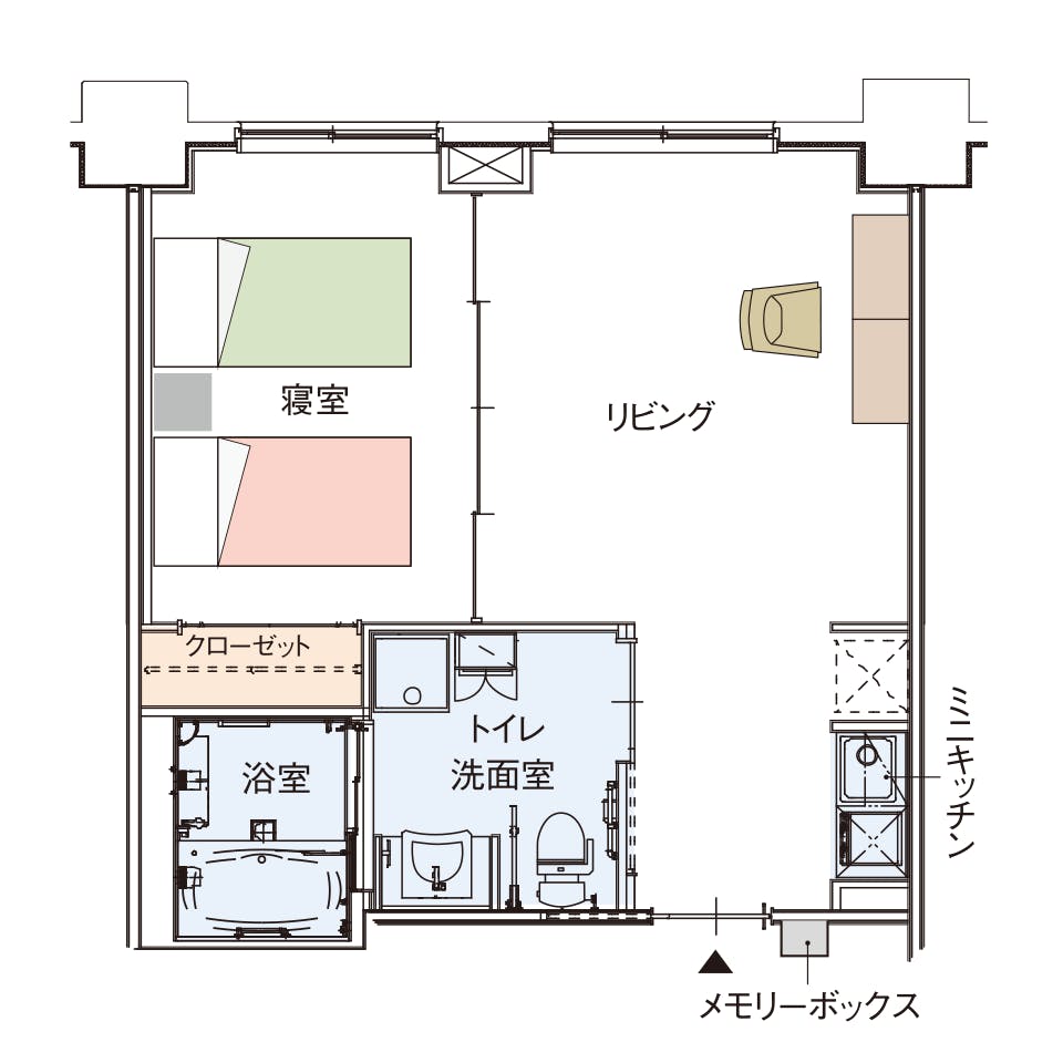 グッドタイムリビング調布 間取図