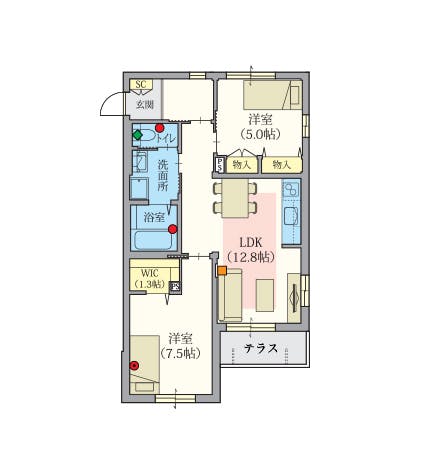 ヘーベルVillage久我山 間取図