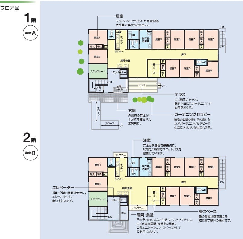 ニチイケアセンター滝子 間取図