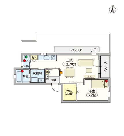 ヘーベルVillage新高円寺 間取図