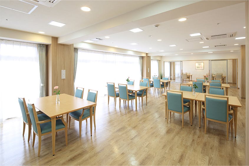まどか南与野 2F リビングルーム兼食堂兼機能訓練室