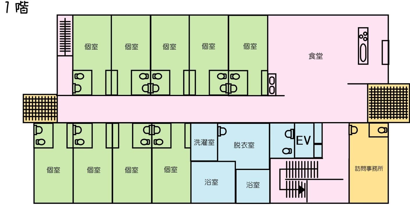 プラチナ・シニアホーム大網白里 間取図