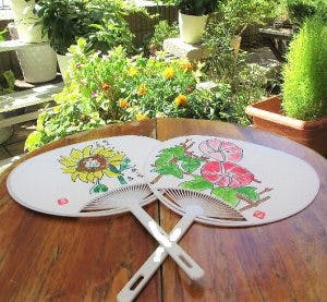 グッドタイムホーム・多摩川 うちわ作り