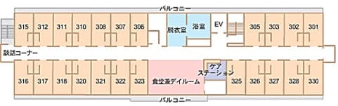 ケアホームディア・レスト福山 間取図