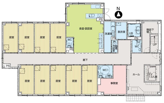 グループホームフォーユー緑橋 間取図