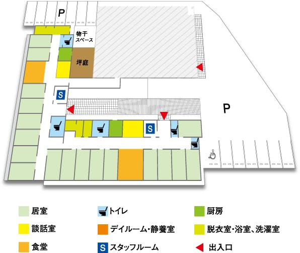 グループホームすだちの里 間取図