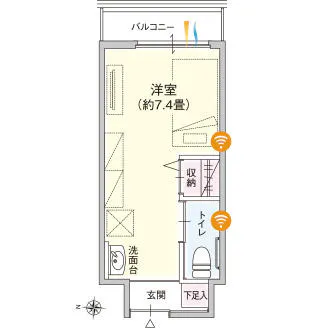 プレステージ鳴海館 間取図