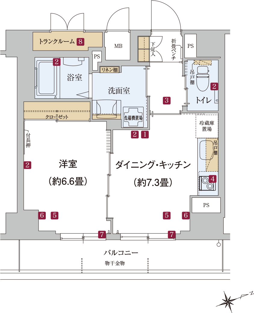 ウエリスオリーブ成城学園前 間取図