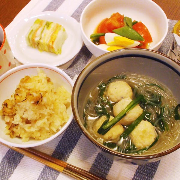 あすかの杜めじろ台 夕食の一例