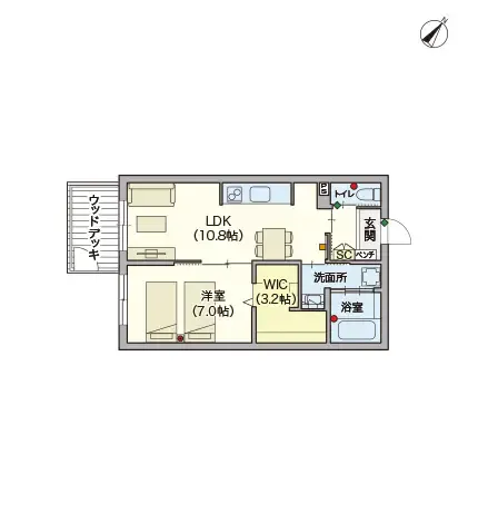 ヘーベルVillageつつじヶ丘 間取図