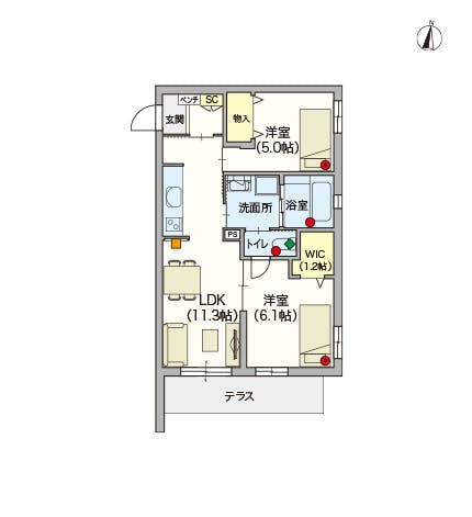 ヘーベルVillage新高円寺 間取図