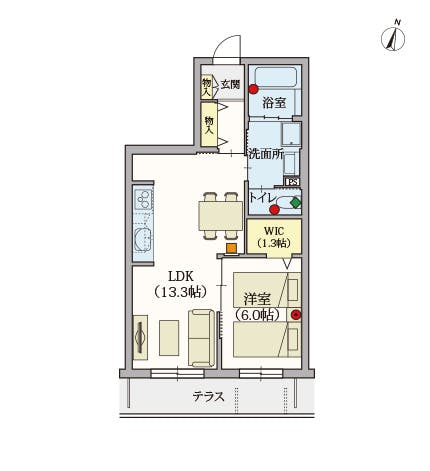 ヘーベルVillage湘南台 間取図