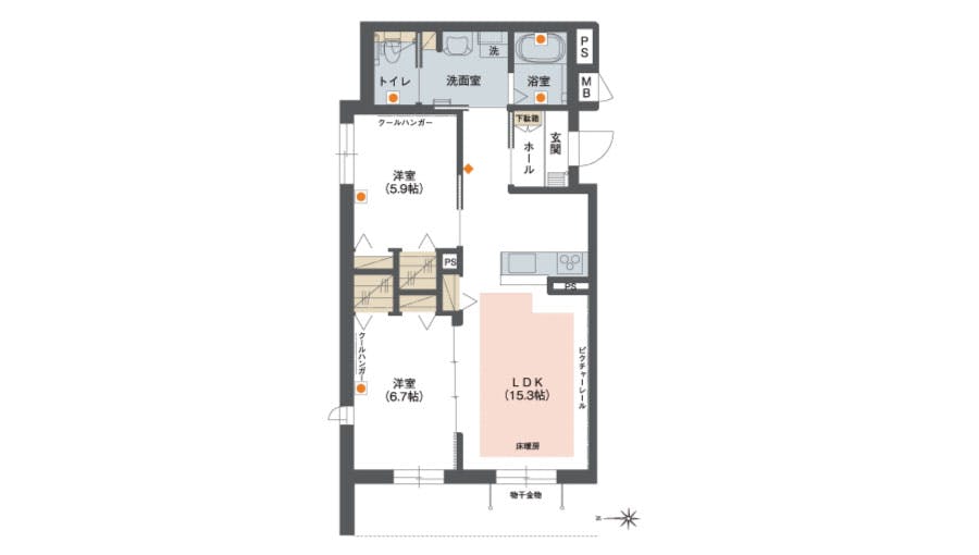 グランドマスト名北 間取図