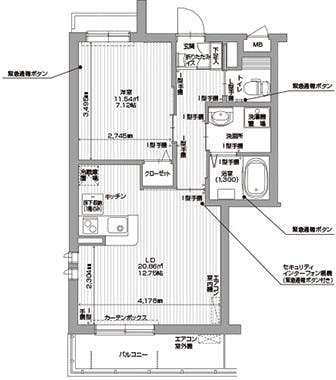 アイリスガーデン用賀 間取図