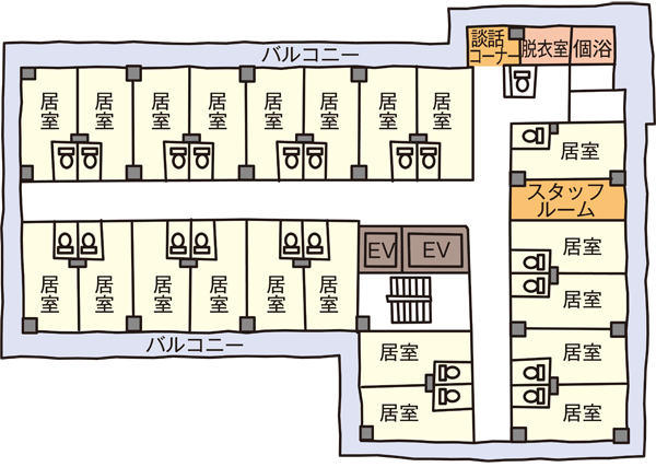 スーパー・コート東大阪新石切 間取図