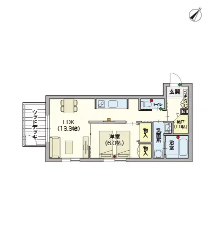 ヘーベルVillageつつじヶ丘 間取図