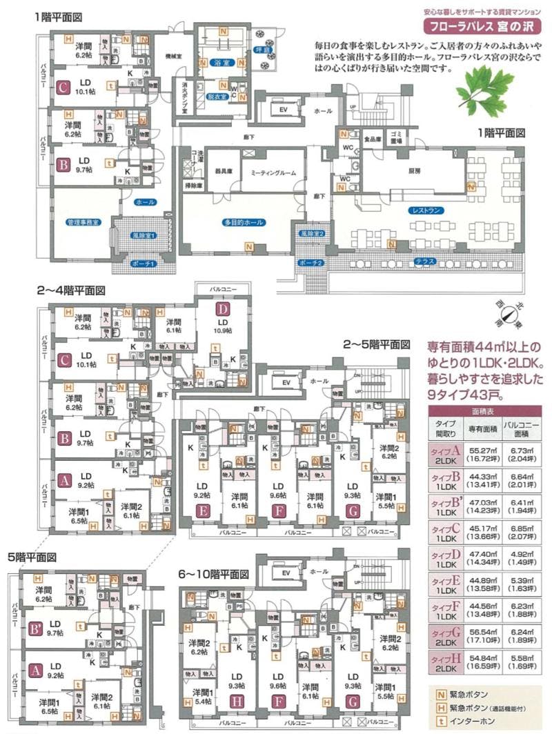 フローラパレス宮の沢 間取図