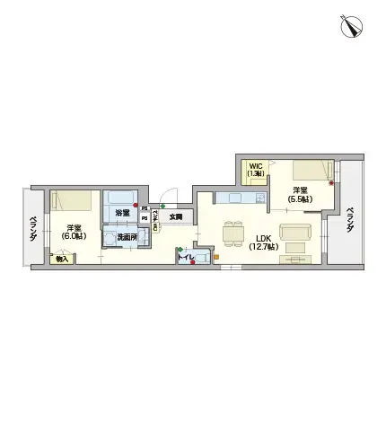 ヘーベルVillageおおたかの森南 間取図
