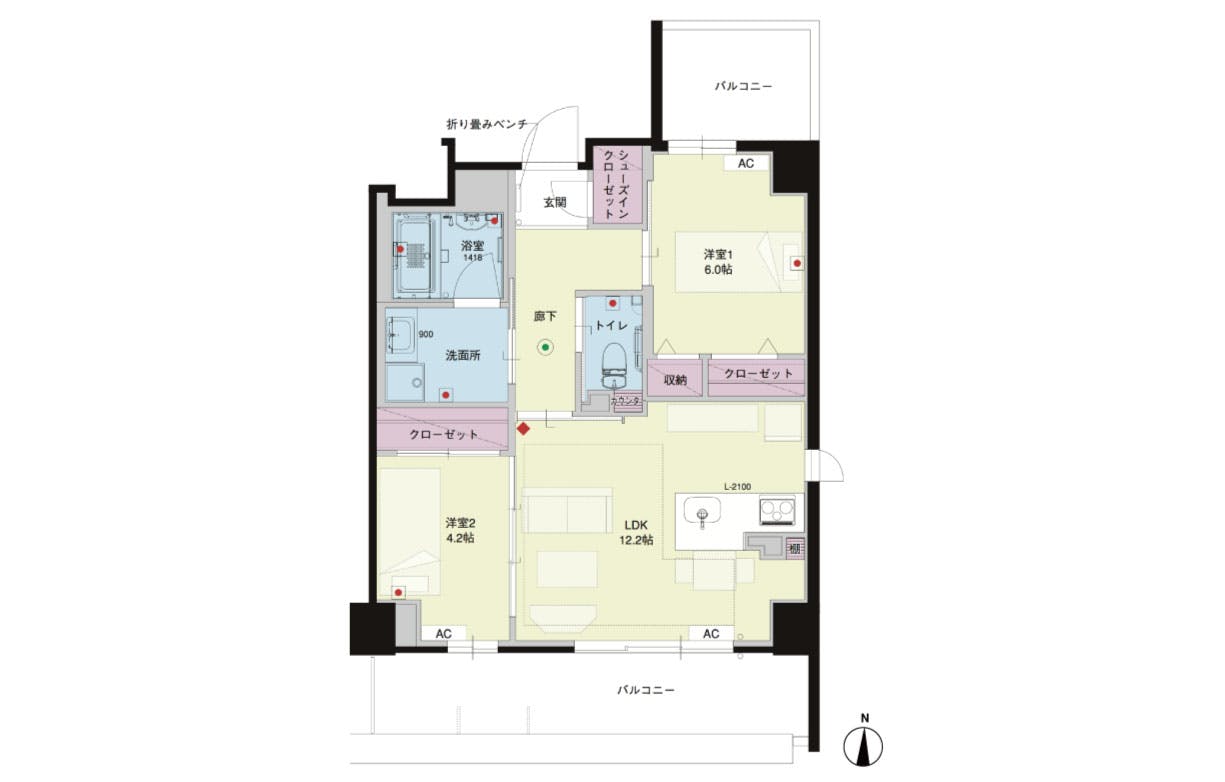 グランドマスト京都嵯峨野 間取図