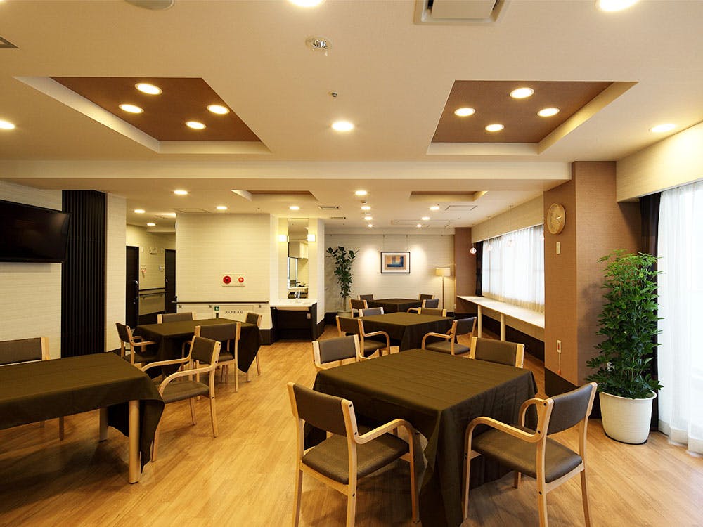 チャーム郡山九条 食堂兼機能訓練室