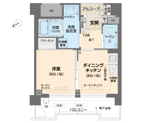 ベルパージュ大阪帝塚山 間取図