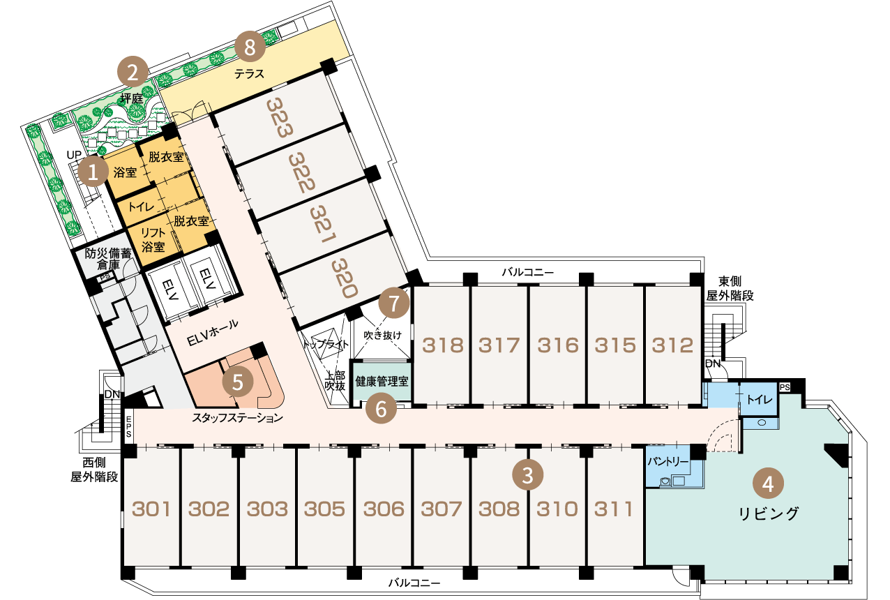 東急ウェリナケア自由が丘 間取図