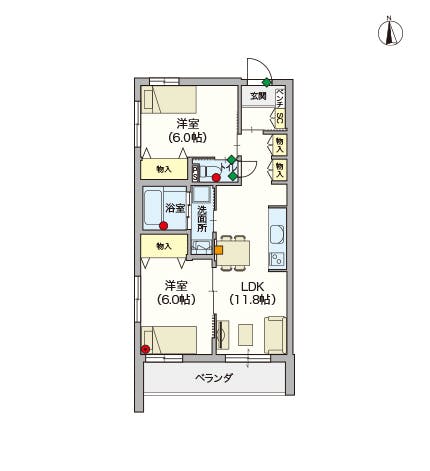 ヘーベルVillageお花茶屋 間取図