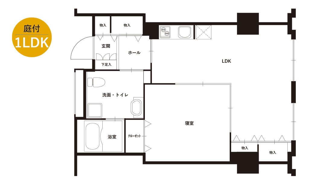 グリーンフォレストビレッジ 楓コート 間取図