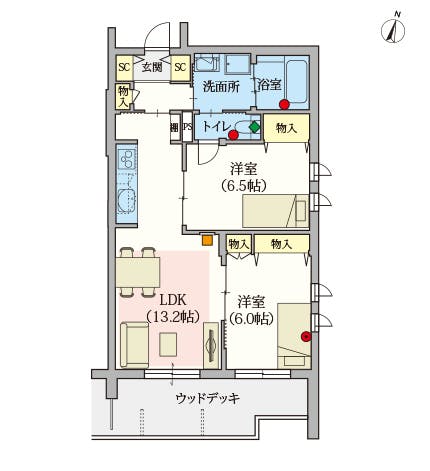 ヘーベルVillage杉並井草 間取図