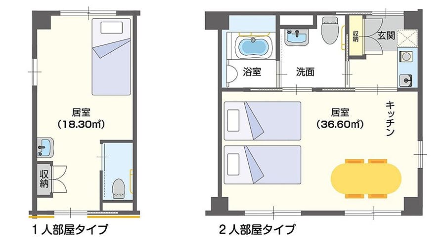 サービス付き高齢者向け住宅心笑 間取図