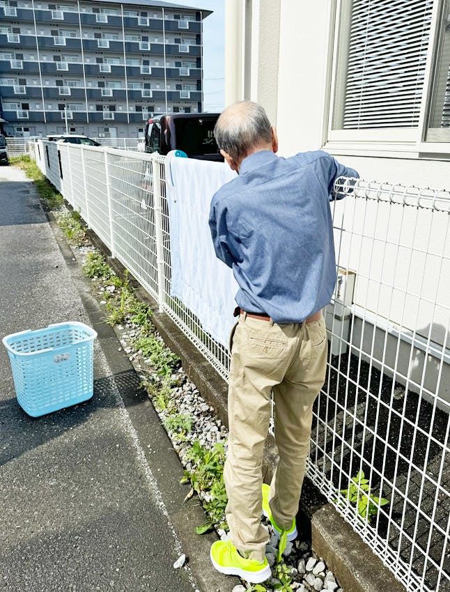 愛の家グループホーム野市 洗濯物干し