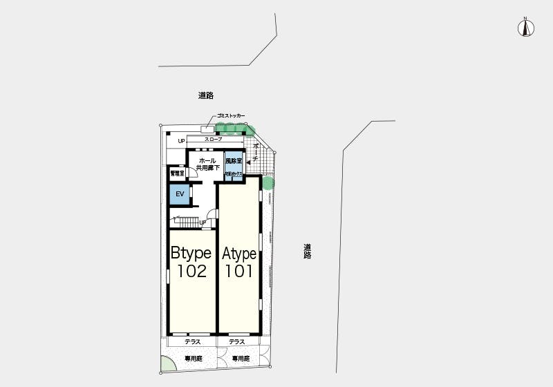 ヘーベルVillage北千住 間取図