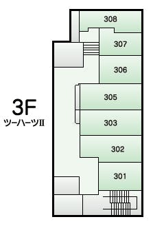 ツーハーツⅡ 間取図