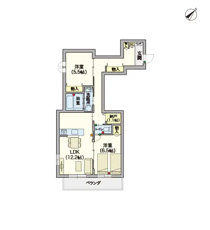 ヘーベルVillage本鵠沼2丁目 間取図