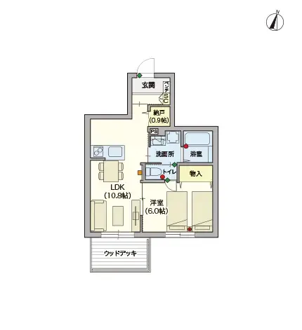 ヘーベルVillage本川越 間取図